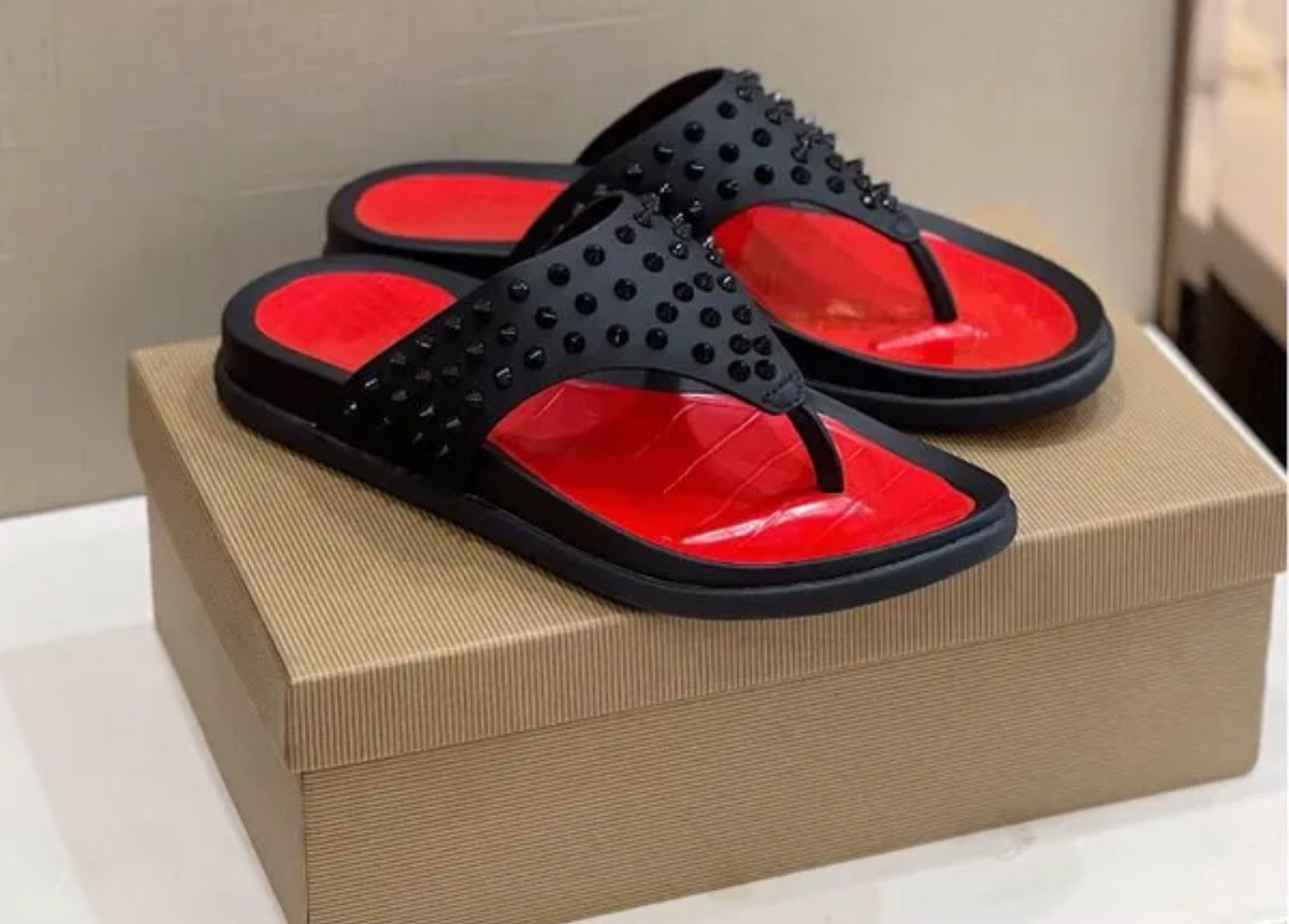 Red bottom sandals
