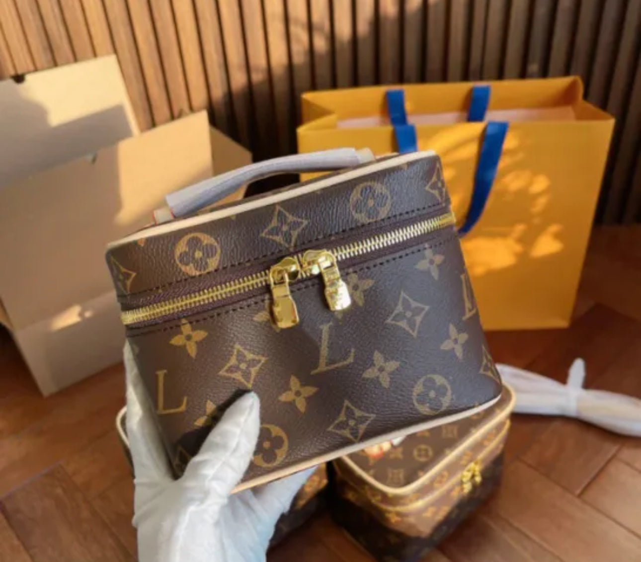 LV makeup bag