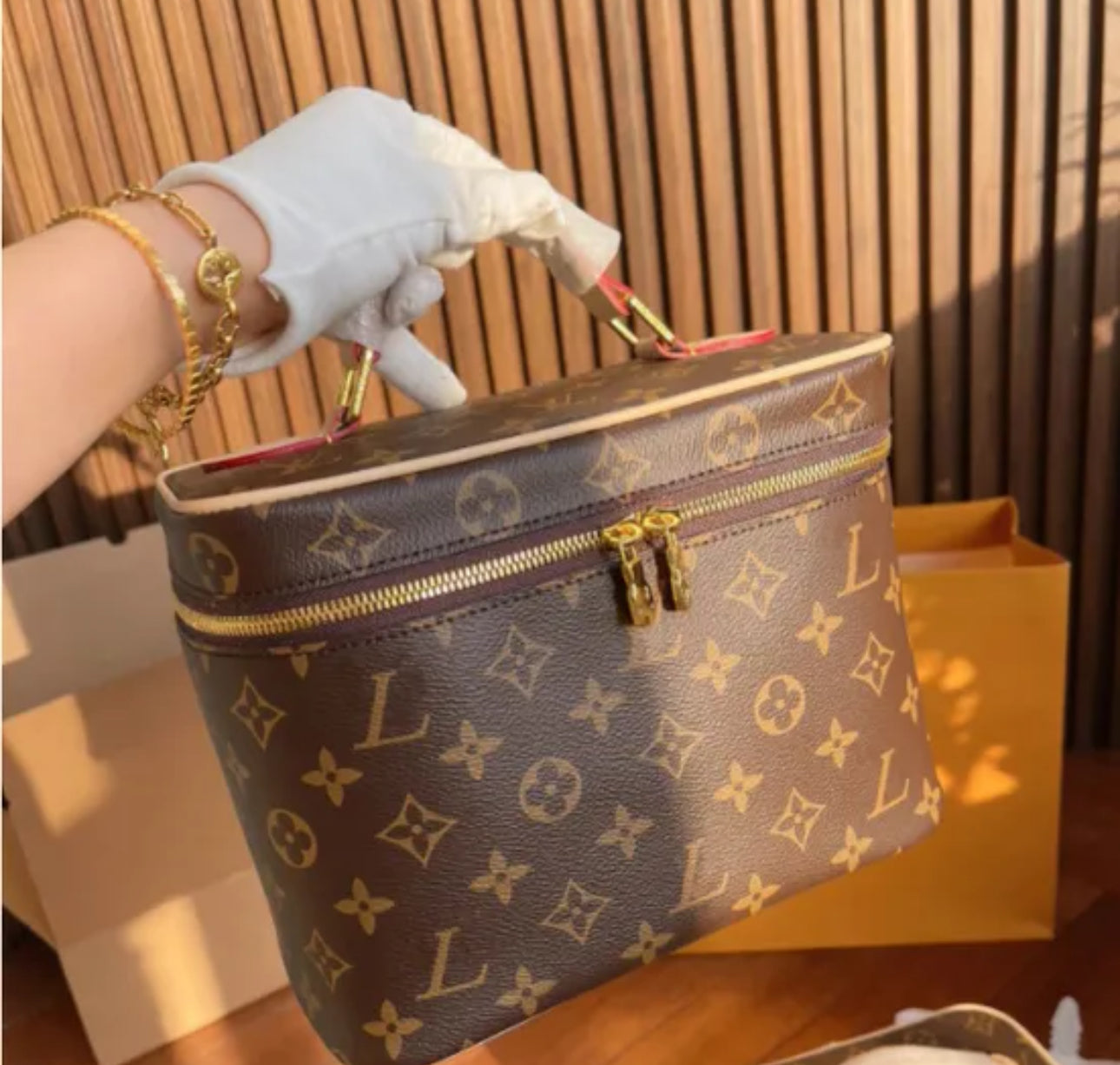 LV makeup bag