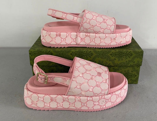 GG pink sandals