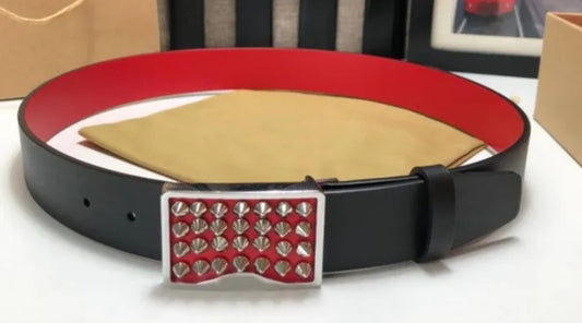 Red bottom belt